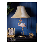 Настольная лампа с абажуром Розовый Фламинго Porcelain Flamingo Lamp варинант исполнения - 5 | Loft Concept в Сочи