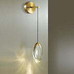 Бра с плафоном в форме капли Crystal Transparent Drop варинант исполнения - 2 | Loft Concept в Сочи