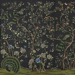 Обои ручная роспись St Laurent Casino metallic silk варинант исполнения - 1 | Loft Concept в Сочи