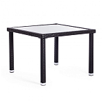 Обеденный комплект из искуственного ротанга Vintara черный варинант исполнения - 11 | Loft Concept в Сочи