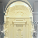 Встраиваемый в стену гипсовый светильник под покраску с колоннами и арками в античном стиле Antiquity Athena варинант исполнения - 11 | Loft Concept в Сочи