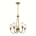 Люстра с прозрачными плафонами из пузырчатого стекла Kichler варинант исполнения - 10 | Loft Concept в Сочи