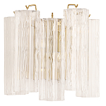 Бра с вертикальными стеклянными подвесками Hexagon Tube Light варинант исполнения - 1 | Loft Concept в Сочи