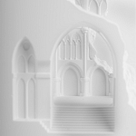 Встраиваемый в стену гипсовый светильник под покраску с эффектом разрушенной стены Antiquity Athena варинант исполнения - 8 | Loft Concept в Сочи