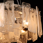 Люстра круглая с подвесными прямоугольными пластинами из стекла Glacier Panels варинант исполнения - 5 | Loft Concept в Сочи