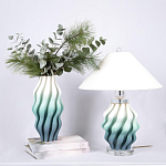 Настольная лампа с абажуром Green Wave варинант исполнения - 2 | Loft Concept в Сочи