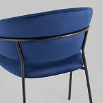 Стул в велюре синего цвета Horizon варинант исполнения - 6 | Loft Concept в Сочи