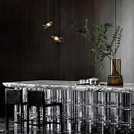 Подвесной светильник с прозрачной стеклянной птичкой Serip Voa варинант исполнения - 9 | Loft Concept в Сочи