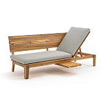 Садовый диван-трансофрмер Kate серый варинант исполнения - 7 | Loft Concept в Сочи