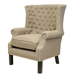 Кресло Charlie Armchair brown flax варинант исполнения - 3 | Loft Concept в Сочи