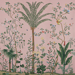 Обои ручная роспись Amazonia Florence Pink dyed silk варинант исполнения - 1 | Loft Concept в Сочи