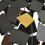 Люстра в форме сферы с декором из металлических квадратов Path to the Stars варинант исполнения - 1 | Loft Concept в Сочи