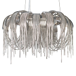 Люстра подвесная круглая с изогнутыми металлическими дугами и ниспадающими цепочками 65 см Atlantis Chain варинант исполнения - 15 | Loft Concept в Сочи