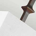 Бра с прямоугольным тканевым абажуром белого цвета Feiss варинант исполнения - 7 | Loft Concept в Сочи