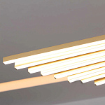 Люстра в виде распахнутых крыльев из тонких металлических планок Flight of Freedom варинант исполнения - 7 | Loft Concept в Сочи