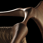 Стул из Ореха с плетеным сидением Kronos Dining Chair Brown варинант исполнения - 2 | Loft Concept в Сочи