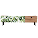 Длинная ТВ-тумба с принтом на ящиках Elise TV Stand варинант исполнения - 2 | Loft Concept в Сочи