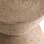 Приставной стол с отделкой из джута Juti D30 см варинант исполнения - 4 | Loft Concept в Сочи