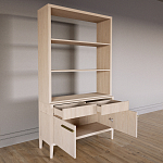 Стеллаж Primo с ящиками Светлый дуб  варинант исполнения - 7 | Loft Concept в Сочи