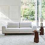 Приставной столик из массива дерева Walnut Triple варинант исполнения - 9 | Loft Concept в Сочи