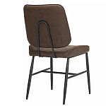 Стул с темно-коричневой обивкой из экокожи Benderson варинант исполнения - 3 | Loft Concept в Сочи