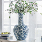 Ваза с классическим узором шинуазри синего цвета Blue & White Ornament  варинант исполнения - 4 | Loft Concept в Сочи