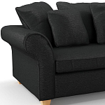 Мебельная ткань Шенилл черный цвет 138 см T4-35 варинант исполнения - 7 | Loft Concept в Сочи