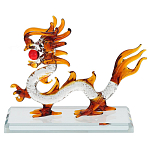 Декоративная стеклянная статуэтка Дракон Glass Dragon Statuette варинант исполнения - 1 | Loft Concept в Сочи