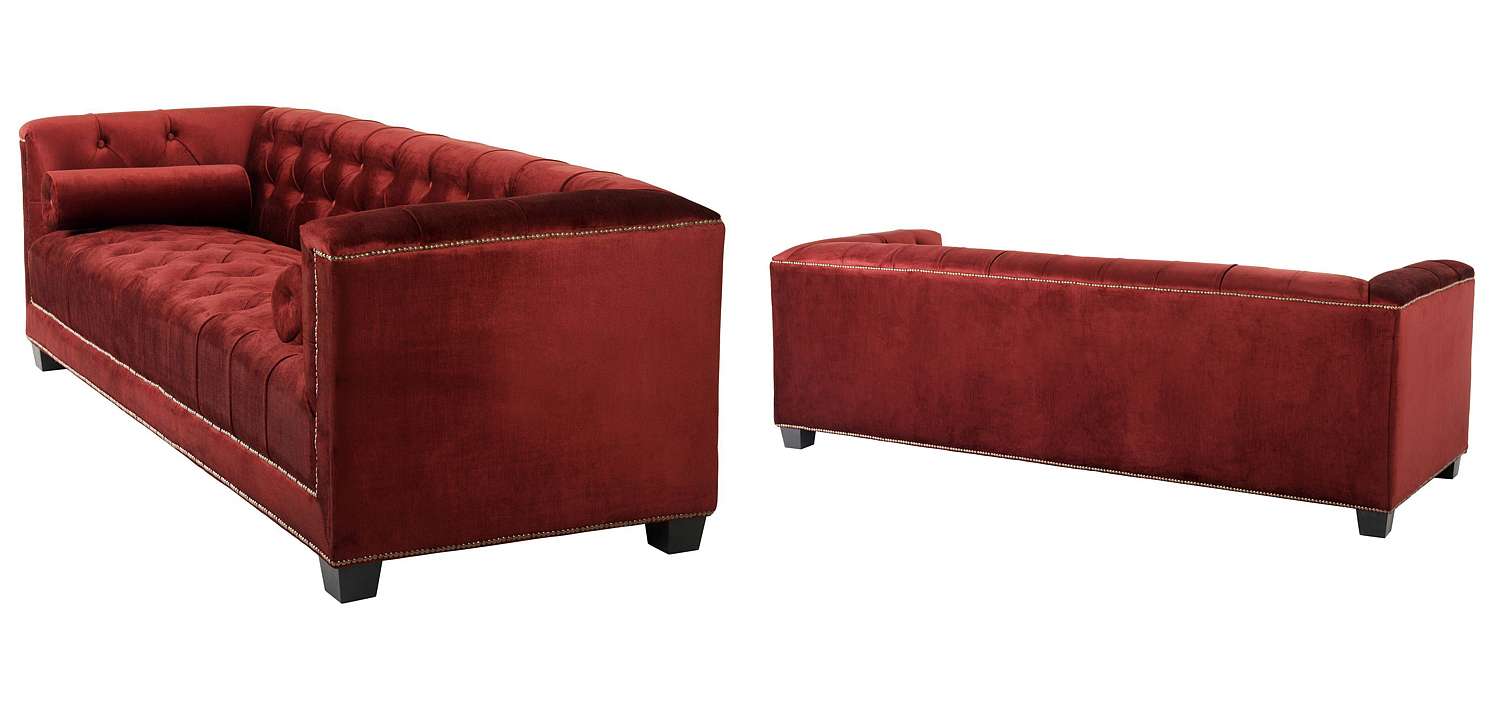 Диван Eichholtz Sofa Paolo red Диван Eichholtz Sofa Paolo red - Loft-Concept в Сочи