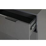 Комод цвета графит с 3-мя ящиками Strict Lines  варинант исполнения - 6 | Loft Concept в Сочи