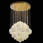 Люстра с овальными подвесками из натурального камня Spatial Composition варинант исполнения - 6 | Loft Concept в Сочи