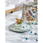 Шкатулка голубого цвета с рисунком и состаренным эффектом Eden Garden варинант исполнения - 8 | Loft Concept в Сочи