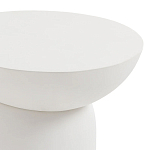 Приставной столик белого цвета Tori варинант исполнения - 3 | Loft Concept в Сочи