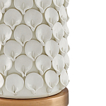 Настольная лампа покрытая лепестками белых цветов Fancy Calla Lily варинант исполнения - 1 | Loft Concept в Сочи