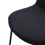 Стул черный с обивкой из велюра Black Archie Chair варинант исполнения - 5 | Loft Concept в Сочи