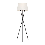 Торшер на трех тонких перекрещенных ножках с белым конусным абажуром из льна Feiss варинант исполнения - 1 | Loft Concept в Сочи