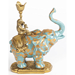 Фарфоровый подсвечник Слон с эмоцией Fluens варинант исполнения - 2 | Loft Concept в Сочи