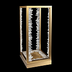 Настольная лампа прямоугольная с декоративными элементами в виде кристаллов Smooth Shine варинант исполнения - 2 | Loft Concept в Сочи