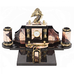 Настольный письменный набор из яшмы с декором в виде орла Manager Organizer варинант исполнения - 1 | Loft Concept в Сочи