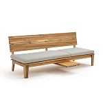 Садовый диван-трансофрмер Kate серый варинант исполнения - 6 | Loft Concept в Сочи