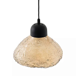 Подвесной светильник с янтарным фактурным плафоном Lamp with Frozen Glass Effect варинант исполнения - 2 | Loft Concept в Сочи