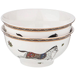 Сервиз обеденный из фарфора с изображением лошадей на 6 персон 23 предмета Porcelain Horse Set  варинант исполнения - 2 | Loft Concept в Сочи