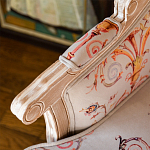 Кресло из массива бука серое с растительным орнаментом Raffael Floral Grey Armchair варинант исполнения - 5 | Loft Concept в Сочи