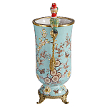 Ваза с двумя птичками из фарфора с бронзовыми элементами Garden of Eden варинант исполнения - 3 | Loft Concept в Сочи