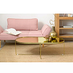 Кофейный столик овальный золотой Modern Mirror Gold Table варинант исполнения - 1 | Loft Concept в Сочи