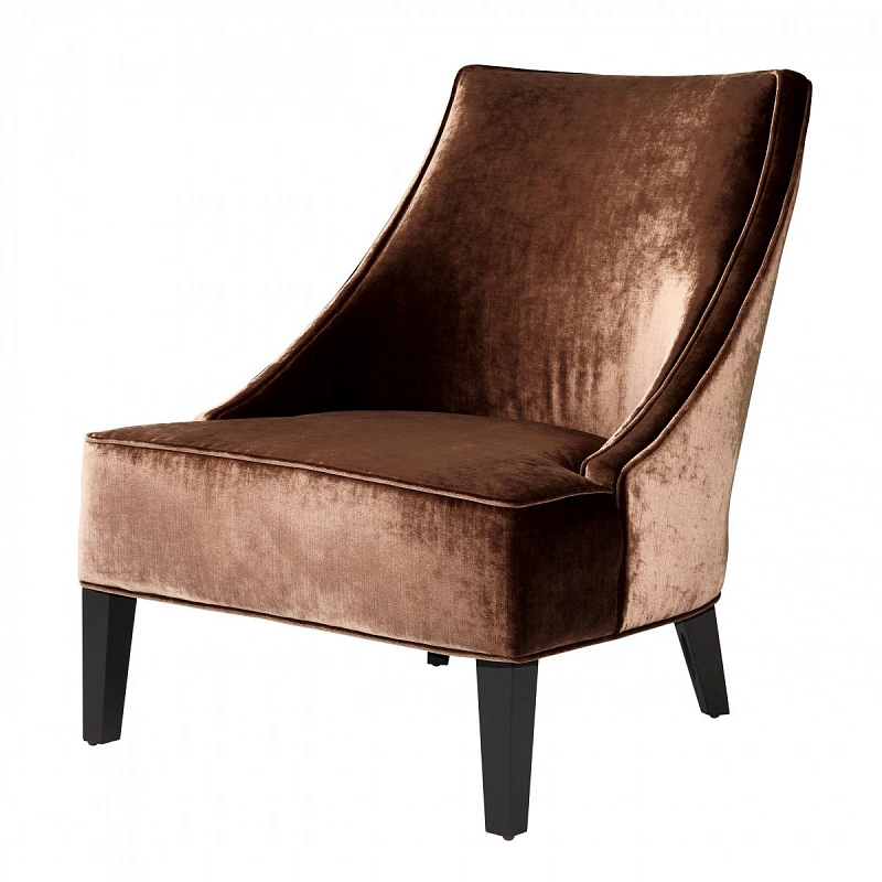 Кресло Eichholtz Chair Dulwich Aegean orange Коричневый Черный Кресло Eichholtz Chair Dulwich Aegean orange Коричневый Черный в Сочи | Loft Concept