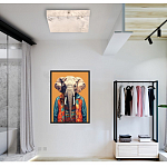 Люстра потолочная квадратная минималистичная Perfection of Geometry варинант исполнения - 5 | Loft Concept в Сочи