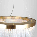 Люстра подвесная со стеклянными подвесками в виде перекрученных трубочек Nembus варинант исполнения - 3 | Loft Concept в Сочи