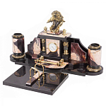 Настольный письменный набор из яшмы с декором в виде орла Manager Organizer варинант исполнения - 2 | Loft Concept в Сочи