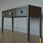 Дизайнерский Письменный стол Elsa Dreams Walnut с тремя ящиками варинант исполнения - 2 | Loft Concept в Сочи